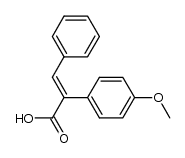 (E)-2-(4-methoxyphenyl)-3-phenylacrylic acid Structure