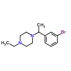 1-[1-(3-Bromophenyl)ethyl]-4-ethylpiperazine结构式