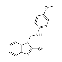 1-(((4-methoxyphenyl)amino)methyl)-1H-benzo[d]imidazole-2-thiol Structure