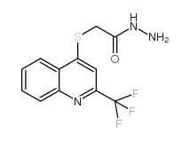 (2-TRIFLUOROMETHYL-QUINOLIN-4-YLSULFANYL)-ACETIC ACID HYDRAZIDE structure