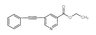 ETHYL 5-(2-PHENYLETH-1-YNYL)NICOTINATE Structure