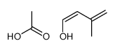 acetic acid,3-methylbuta-1,3-dien-1-ol结构式