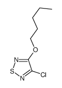 3-chloro-4-pentoxy-1,2,5-thiadiazole Structure