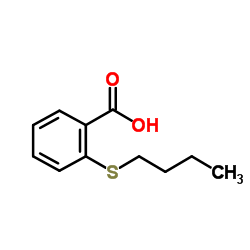 2-(Butylsulfanyl)benzoic acid structure