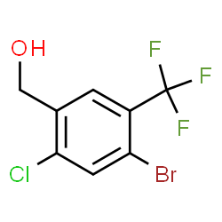 4-Bromo-2-chloro-5-(trifluoromethyl)benzyl alcohol结构式