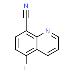 5-Fluoro-8-quinolinecarbonitrile结构式