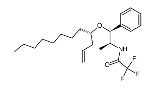 N-((1S,2S)-1-(((S)-dodec-1-en-4-yl)oxy)-1-phenylpropan-2-yl)-2,2,2-trifluoroacetamide Structure