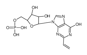 [(2R,3S,4R,5R)-5-(2-ethenyl-6-oxo-3H-purin-9-yl)-3,4-dihydroxyoxolan-2-yl]methyl dihydrogen phosphate Structure