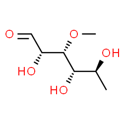3-O-Methyl-6-deoxy-L-glucose Structure