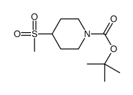 1-Piperidinecarboxylic acid, 4-(Methylsulfonyl)-, 1,1-dimethylethyl ester Structure