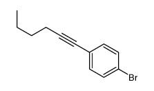 1-bromo-4-hex-1-ynylbenzene结构式