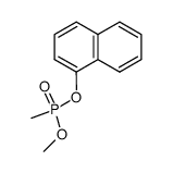 (+/-)-methylphosphonic acid methyl ester-[1]naphthyl ester结构式