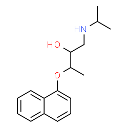 1-(Isopropylamino)-3-(1-naphtyloxy)-2-butanol Structure