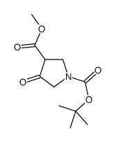 1-(叔丁基)-3-甲基4-氧代吡咯烷-1,3-二羧酸酯结构式