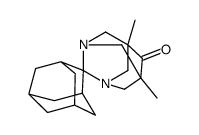 5,7-Dimethyl-6-oxospiro(1,3-diazaadamantane-2,2'-adamantane)结构式