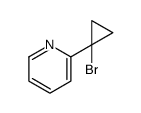 Pyridine, 2-(1-bromocyclopropyl)- Structure