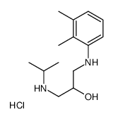 2-Propanol, 1-(isopropylamino)-3-(2,3-xylidino)-, monohydrochloride结构式