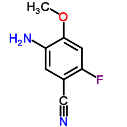 5-Amino-2-fluoro-4-methoxybenzonitrile Structure