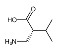 (R)-2-(Aminomethyl)-3-methylbutanoicacid结构式
