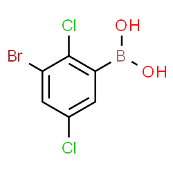 3-Bromo-2,5-dichlorophenylboronic acid结构式