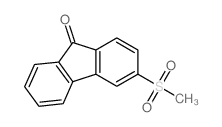 9H-Fluoren-9-one,3-(methylsulfonyl)-结构式
