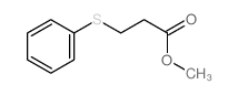 Propanoic acid,3-(phenylthio)-, methyl ester Structure