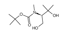 (2R)-2-(N-methyl-N-tert-butyloxycarbonyl)amino-3-methyl-1,3-butanediol Structure