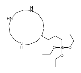 triethoxy-[3-(1,4,8,11-tetrazacyclotetradec-1-yl)propyl]silane Structure