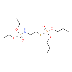Phosphorothioic acid S-[2-(diethoxyphosphinylamino)ethyl]O,O-dipropyl ester结构式