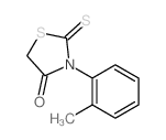 4-Thiazolidinone,3-(2-methylphenyl)-2-thioxo- Structure