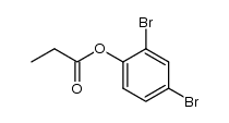 propionic acid-(2,4-dibromo-phenyl ester)结构式