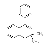 Isoquinoline,3,4-dihydro-3,3-dimethyl-1-(2-pyridinyl)-结构式