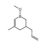 3-allyl-1-methoxy-5-methyl-1-boracyclohexene-5 Structure