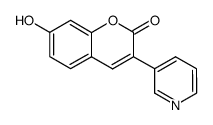 7-hydroxy-3-(3-pyridinyl)-2H-1-benzopyran-2-one Structure