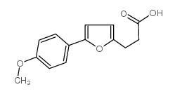 3-[5-(4-甲氧基苯基)-2-呋喃]-丙酸结构式