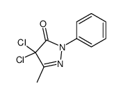 4,4-Dichloro-5-methyl-2-phenyl-2,4-dihydro-pyrazol-3-one Structure