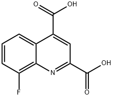 8-fluoroquinoline-2,4-dicarboxylic acid Structure