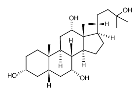 24-norcholestane-3,7,12,25-tetrol结构式