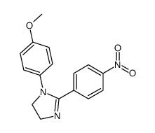 1-(4-methoxyphenyl)-2-(4-nitrophenyl)-4,5-dihydroimidazole Structure