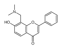 8-[(dimethylamino)methyl]-7-hydroxy-2-phenylchromen-4-one Structure
