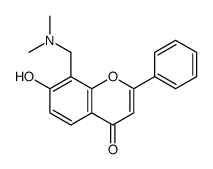 8-[(dimethylamino)methyl]-7-hydroxy-2-phenylchromen-4-one结构式