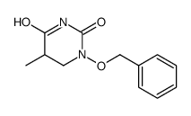 5-methyl-1-phenylmethoxy-1,3-diazinane-2,4-dione结构式