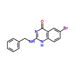 2-(Benzylamino)-6-bromoquinazolin-4(3H)-one structure