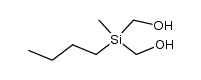 Butyl-(bis-hydroxymethyl)-methylsilan Structure