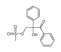 (2-hydroxy-3-oxo-2,3-diphenylpropyl) methanesulfonate结构式