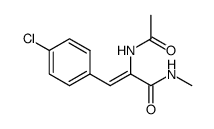 N-methyl-2-(acetamido)-3-(4-chlorophenyl)acrylamide结构式