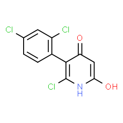 6-CHLORO-5-(2,4-DICHLOROPHENYL)-2,4-PYRIDINEDIOL Structure