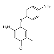 5-Amino-4-[(E)-4-amino-phenylimino]-2-methyl-cyclohexa-2,5-dienone结构式
