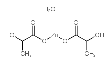 Propanoic acid,2-hydroxy-, zinc salt, hydrate (2:1:1) structure