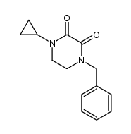 1-benzyl-4-cyclopropylpiperazine-2,3-dione Structure